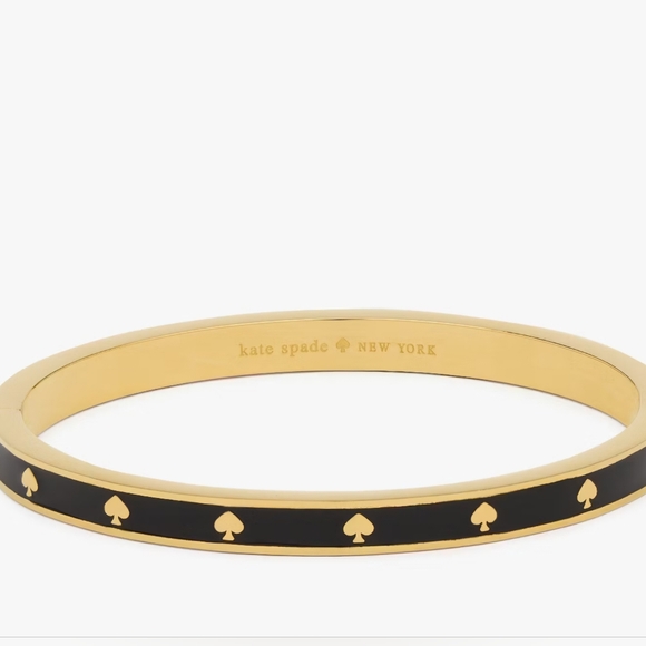 kate spade Jewelry - Kate Spade Black and Gold Bangle Bracelet